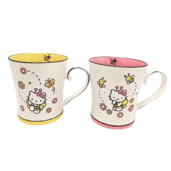 Hello Kitty Bee 🐝 Happy Mug Set - Picture 8 of 11